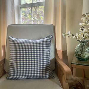 TWO 18x18 Custom made pillows with down inserts